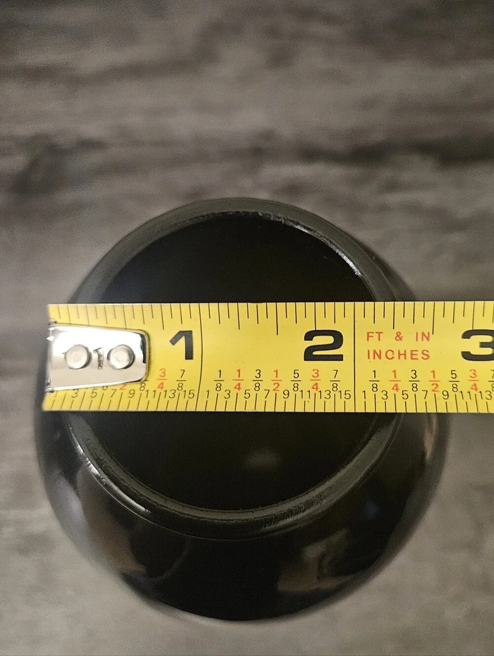 Vintage Black Amethyst Glass Vase Trio